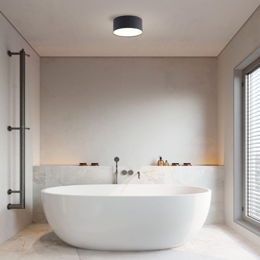 Brilagi - LED Koupelnové stropní svítidlo FORIS LED/20W/230V pr. 15 cm černá IP44