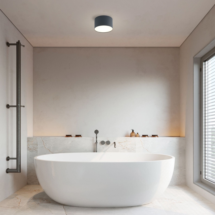 Brilagi - LED Koupelnové stropní svítidlo FORIS LED/9W/230V pr. 9 cm antracit IP44 CRI 90