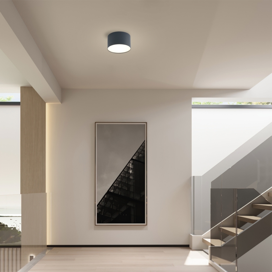 Brilagi - LED Koupelnové stropní svítidlo FORIS LED/9W/230V pr. 9 cm antracit IP44 CRI 90