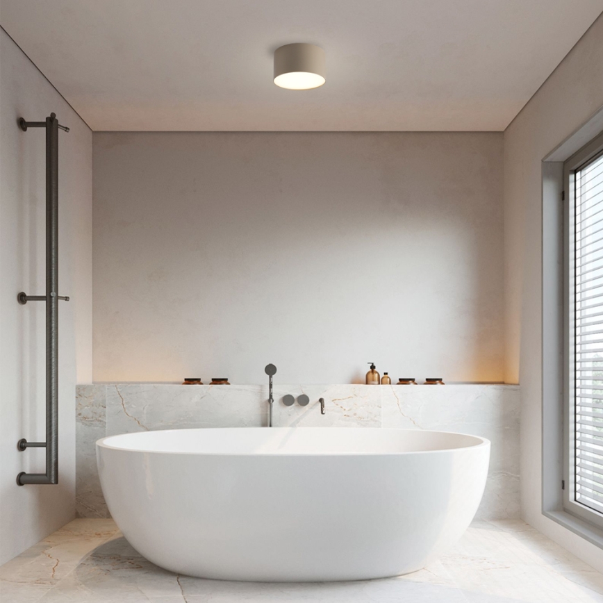 Brilagi - LED Koupelnové stropní svítidlo FORIS LED/9W/230V pr. 9 cm béžová IP44 CRI 90