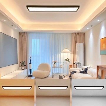 Brilagi - LED Koupelnové stropní svítidlo FRAME LED/50W/230V 120x30 cm 3000/4000/6000K IP44 černá