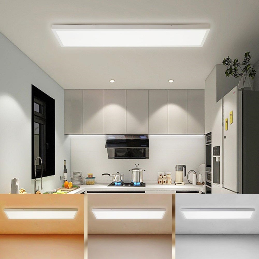 Brilagi - LED Koupelnové stropní svítidlo FRAME LED/50W/230V 30x120 cm 3000/4000/6000K IP44 bílá