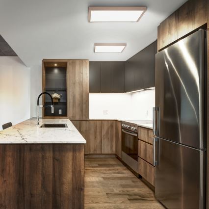 Brilagi - LED Koupelnové stropní svítidlo FRAME LED/50W/230V 60x60 cm IP44 béžová