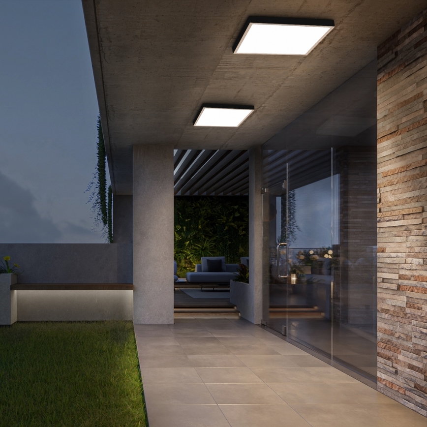 Brilagi - LED Koupelnové stropní svítidlo FRAME LED/50W/230V 60x60 cm IP44 béžová