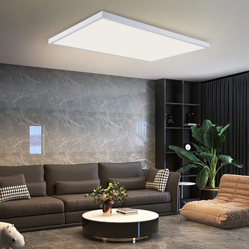 Brilagi - LED Koupelnové stropní svítidlo FRAME LED/96W/230V 120x60 cm 3000/4000/6000K IP44 bílá