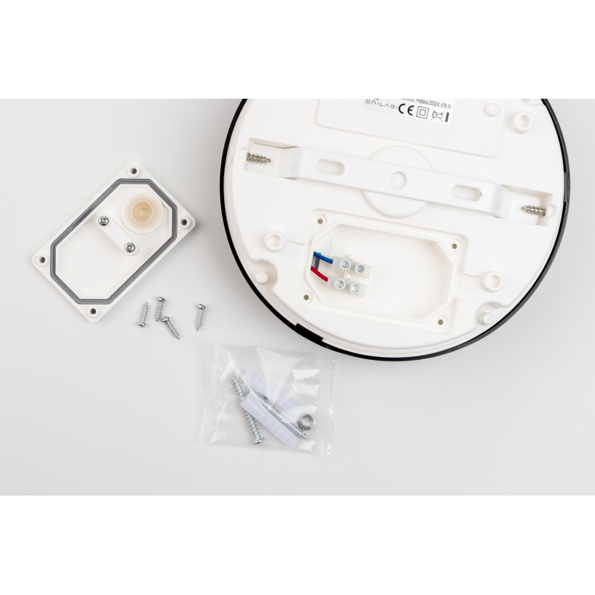 Brilagi - LED Koupelnové stropní svítidlo PERA LED/12W/230V pr. 18 cm IP65 černá