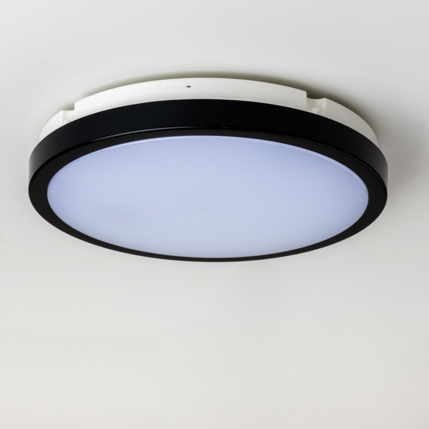 Brilagi - LED Koupelnové stropní svítidlo PERA LED/24W/230V pr. 28 cm IP65 černá