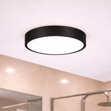 Brilagi - LED Koupelnové stropní svítidlo POOL LED/24W/230V 3000/4000/5500K pr. 30 cm IP54 černá