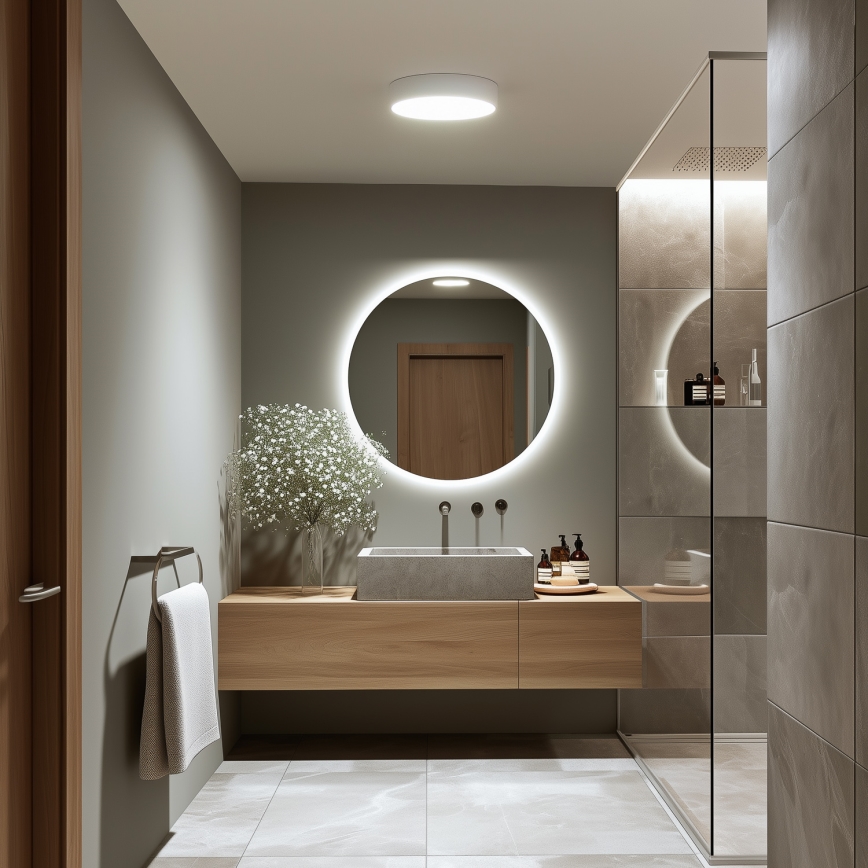 Brilagi - LED Koupelnové stropní svítidlo POOL LED/24W/230V 3000/4000/5500K pr. 30 cm IP54 bílá