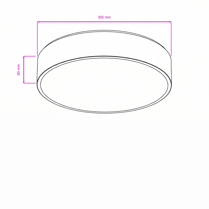Brilagi - LED Koupelnové stropní svítidlo POOL LED/24W/230V 3000/4000/5500K pr. 30 cm IP54 matný chrom