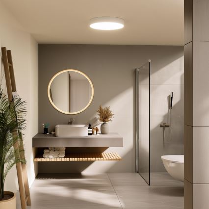 Brilagi - LED Koupelnové stropní svítidlo POOL LED/36W/230V 3000/4000/5500K pr. 40 cm IP54 bílá