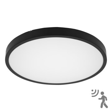 BRILAGI - LED Koupelnové stropní svítidlo se senzorem ZENNA LED/36W/230V pr. 41,3 cm IP44 černá + dálkové ovládání