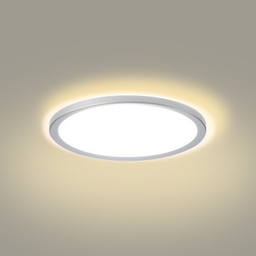 Brilagi - LED Koupelnové stropní svítidlo ULTRA SLIM LED/18W/230V pr. 30 cm stříbrná IP54