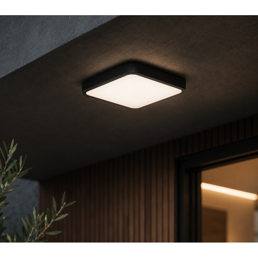 BRILAGI - LED Koupelnové stropní svítidlo ZENNA LED/12W/230V 24x24 cm IP44 černá