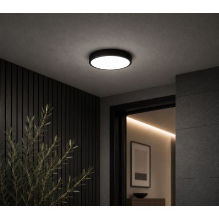 BRILAGI - LED Koupelnové stropní svítidlo ZENNA LED/12W/230V pr. 25 cm IP44 černá
