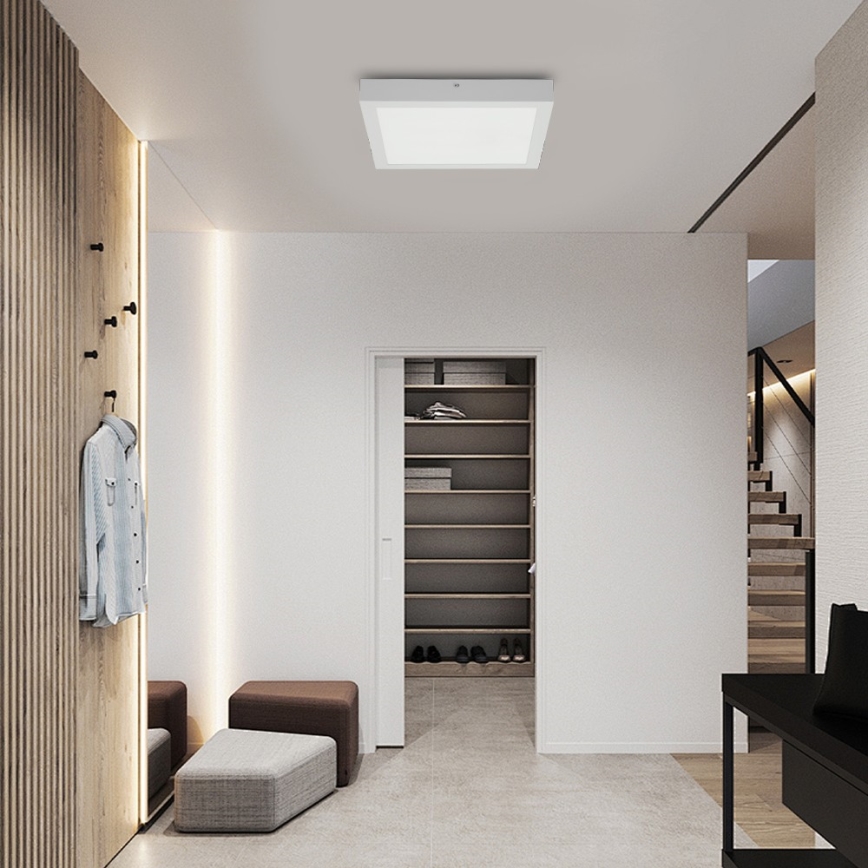 Brilagi - LED Koupelnové stropní svítidlo FRAME LED/24W/230V 30x30 cm 3000/4000/6000K IP44 bílá