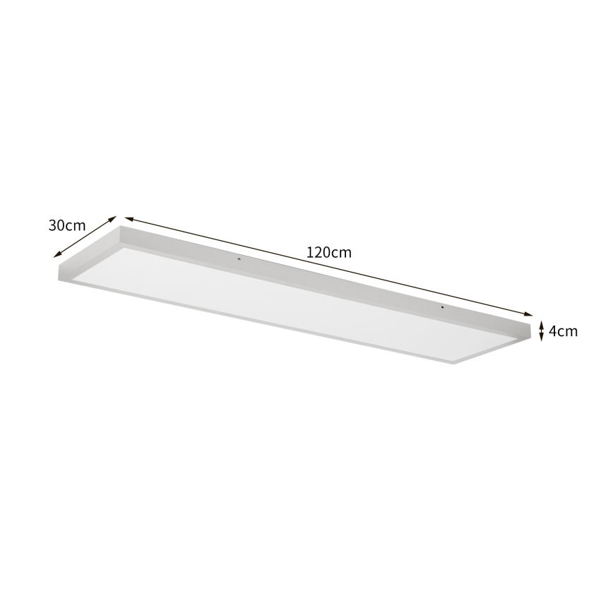 Brilagi - LED Koupelnové stropní svítidlo FRAME LED/50W/230V 3000/4000/6000K 120x30 cm IP44 stříbrná