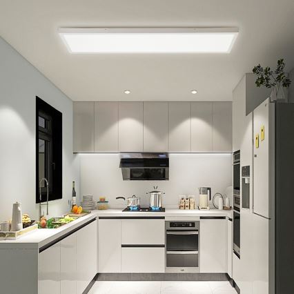 Brilagi - LED Koupelnové stropní svítidlo FRAME LED/50W/230V 30x120 cm 3000/4000/6000K IP44 bílá