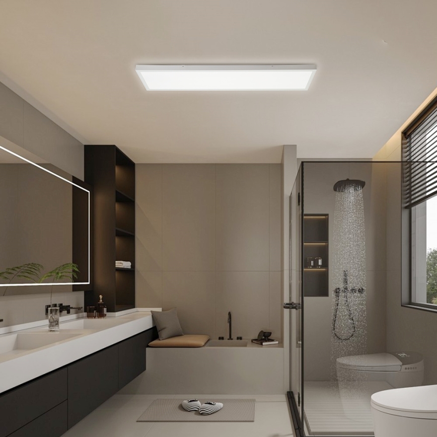Brilagi - LED Koupelnové stropní svítidlo FRAME LED/50W/230V 30x120 cm 3000/4000/6000K IP44 bílá