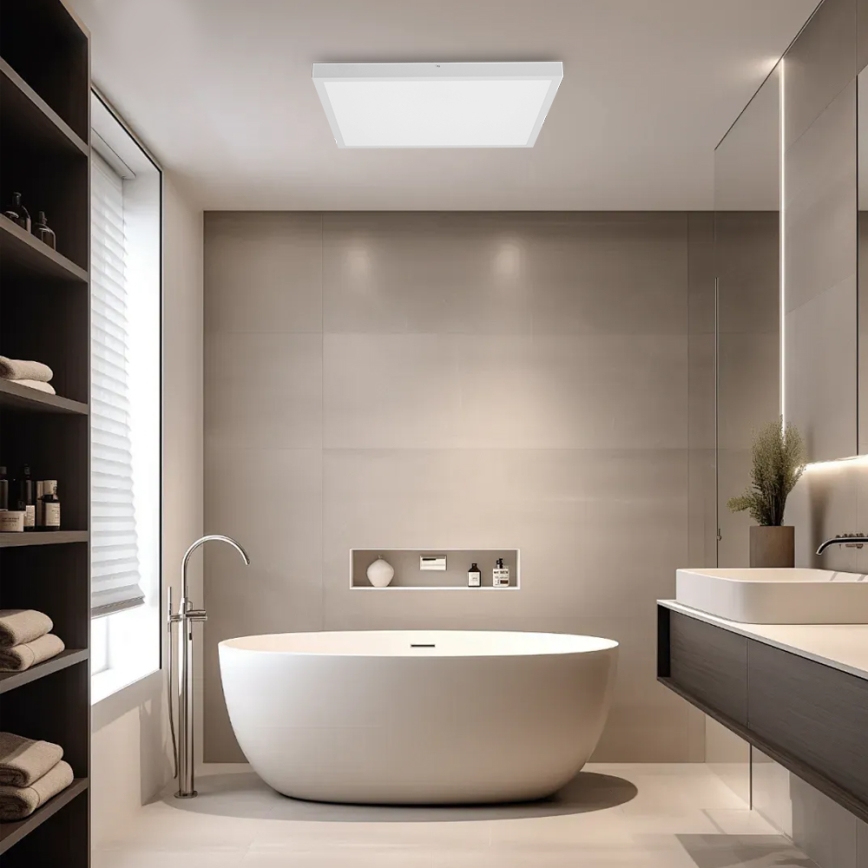 Brilagi - LED Koupelnové stropní svítidlo FRAME LED/50W/230V 60x60 cm 3000/4000/6000K IP44 bílá
