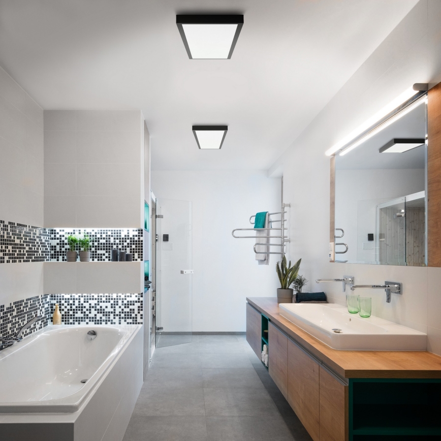 Brilagi - LED Koupelnové stropní svítidlo FRAME LED/50W/230V 30x120 cm 3000/4000/6000K IP44 černá
