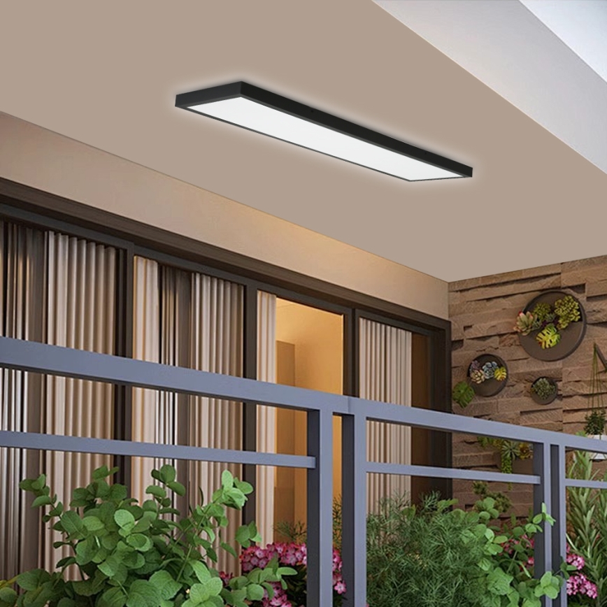 Brilagi - LED Koupelnové stropní svítidlo FRAME LED/50W/230V 30x120 cm 3000/4000/6000K IP44 černá