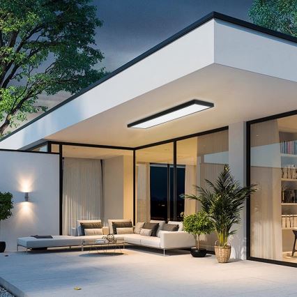 Brilagi - LED Koupelnové stropní svítidlo FRAME LED/50W/230V 30x120 cm 3000/4000/6000K IP44 černá