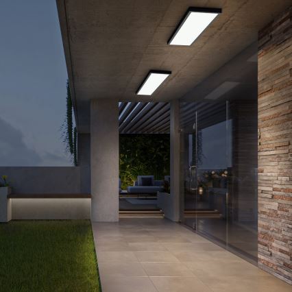 Brilagi - LED Koupelnové stropní svítidlo FRAME LED/50W/230V 30x120 cm 3000/4000/6000K IP44 černá