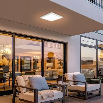 Brilagi - LED Koupelnové stropní svítidlo ULTRA SLIM LED/18W/230V 30x30 cm bílá IP54
