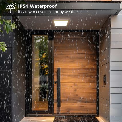 Brilagi - LED Koupelnové stropní svítidlo ULTRA SLIM LED/18W/230V 30x30 cm zlatá IP54