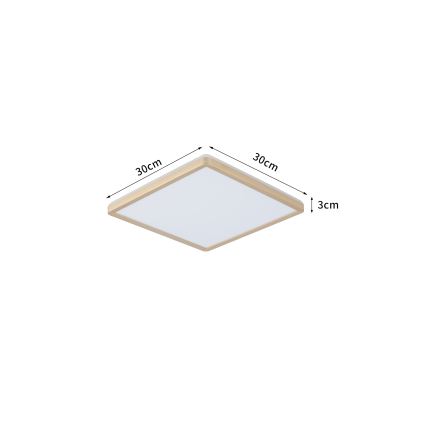 Brilagi - LED Koupelnové stropní svítidlo ULTRA SLIM LED/18W/230V 30x30 cm zlatá IP54