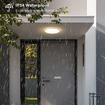 Brilagi - LED Koupelnové stropní svítidlo ULTRA SLIM LED/18W/230V pr. 30 cm zlatá IP54