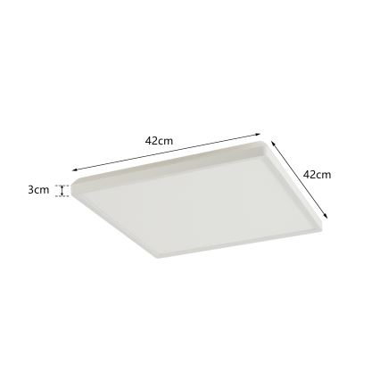 Brilagi - LED Koupelnové stropní svítidlo ULTRA SLIM LED/24W/230V 42x42 cm bílá IP54