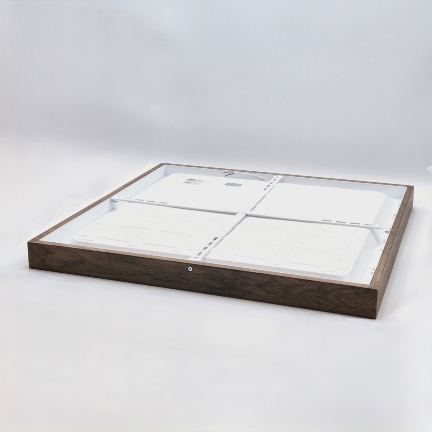 Brilagi - LED Koupelnové stropní svítidlo WOODY FRAME LED/40W/230V 60x60 cm IP44 dub ořech