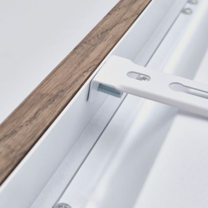 Brilagi - LED Koupelnové stropní svítidlo WOODY FRAME LED/50W/230V 120x30 cm IP44 dub ořech