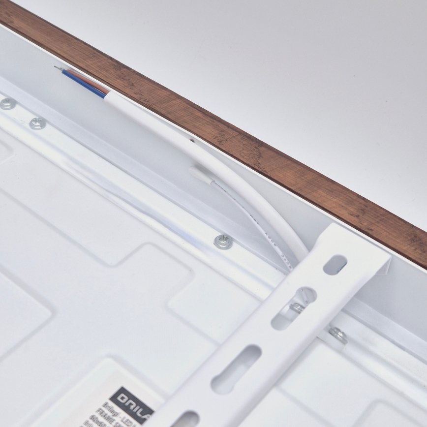 Brilagi - LED Koupelnové stropní svítidlo WOODY FRAME LED/50W/230V 60x60 cm IP44 dub třešeň