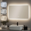 BRILAGI - LED Koupelnové vyhřívané zrcadlo BELLA LED/19W/230V 60x90 cm IP44 CRI 90 stmívatelné + CCT