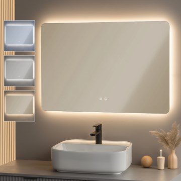 Brilagi - LED Koupelnové vyhřívané zrcadlo DIANA LED/20W/230V 60x90 cm IP44 CRI 90 stmívatelné + CCT