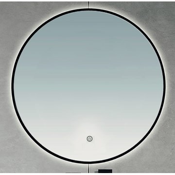 Brilagi - LED Koupelnové zrcadlo VENA BLACK LED/32W/230V pr. 100 cm IP44 CRI 90 stmívatelné + CCT
