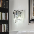BRILAGI - LED Křišťálové nástěnné svítidlo MOZART 2xE14/40W/230V lesklý chrom