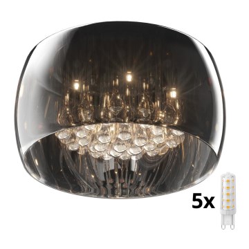 Brilagi - LED Křišťálové stropní svítidlo JEWEL 5xG9/42W/230V