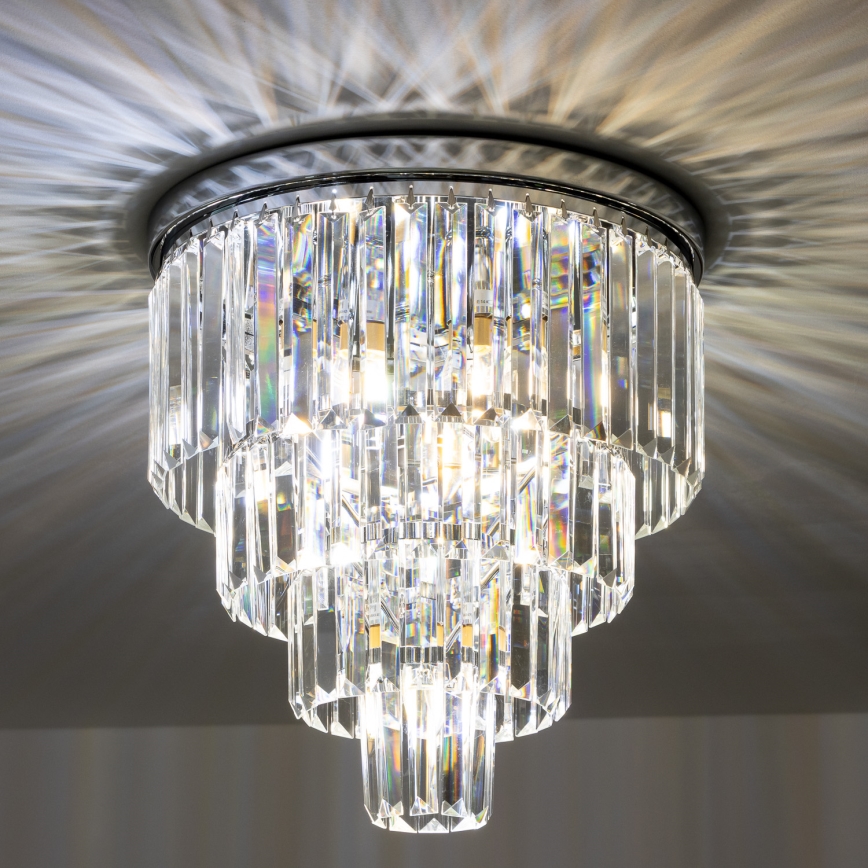 Brilagi - LED Křišťálové stropní svítidlo MOZART 5xE14/40W/230V lesklý chrom