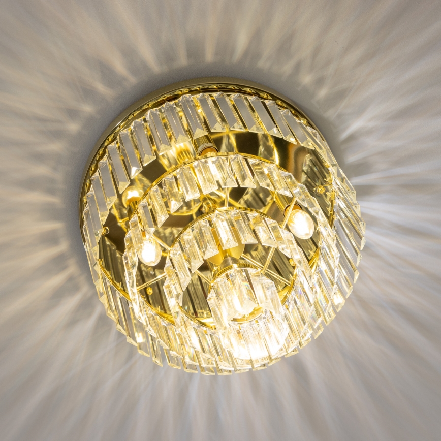 Brilagi - LED Křišťálové stropní svítidlo MOZART 5xE14/40W/230V zlatá