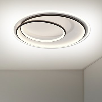 Brilagi - LED Křišťálové stropní svítidlo VELURE 5xE14/40W/230V pr. 46 cm černá