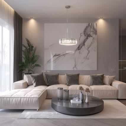 Brilagi - LED Křišťálový lustr na lanku GLAMOUR 5xG9/42W/230V