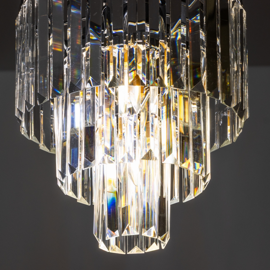 Brilagi - LED Křišťálový lustr na řetězu MOZART 4xE14/40W/230V lesklý chrom