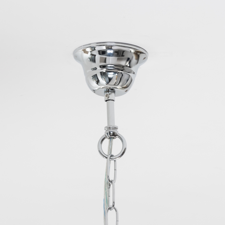 Brilagi - LED Křišťálový lustr na řetězu MOZART 4xE14/40W/230V lesklý chrom