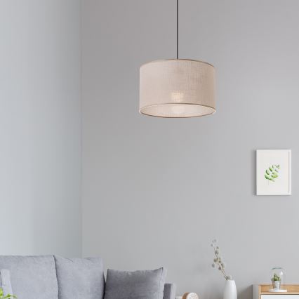 Brilagi - LED Lustr na lanku ANTHONY 1xE27/60W/230V dub/béžová