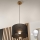 Brilagi - LED Lustr na lanku ANTHONY 1xE27/60W/230V dub/černá