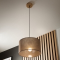 Brilagi - LED Lustr na lanku ANTHONY 1xE27/60W/230V dub/hnědá